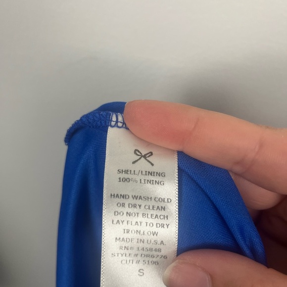 Everly blue and purple high neck sleeveless floral maxi dress size small - Picture 6 of 6